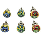 Artisan &amp; Co 6 Piece Multi-Colour Ceramic Knob Set