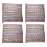 Artisan &amp; Co Pink Flowers Cotton Table Napkins