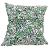 Artisan &amp; Co Green Mughal Cotton Cushion
