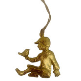 Artisan &amp; Co Boy with Bird Hanging Ornament