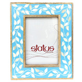 Artisan &amp; Co 5 x 7" Mango Wood &amp; Bone Inlay Photo Frame