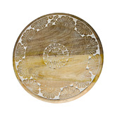 Artisan &amp; Co Nevelson Mango Wood Side Table