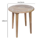 Artisan &amp; Co Nevelson Mango Wood Side Table