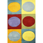 Boulevarde Rugs Polkas Hand Made Kids&#039; Wool-Blend Rug