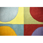 Boulevarde Rugs Polkas Hand Made Kids&#039; Wool-Blend Rug