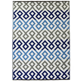 Boulevarde Rugs Blue &amp; Grey Chatai Classic Outdoor Rug