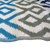 Boulevarde Rugs Blue &amp; Grey Chatai Classic Outdoor Rug