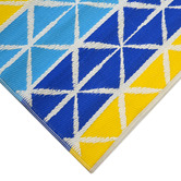 Boulevarde Rugs Aqua &amp; Yellow Chatai Classic Outdoor Rug