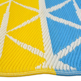 Boulevarde Rugs Aqua &amp; Yellow Chatai Classic Outdoor Rug