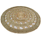 Boulevarde Rugs Natural Kerla Doyle Hand-Woven Jute Reversible Round Rug
