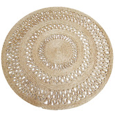 Boulevarde Rugs Natural Kerla Lovell Hand-Woven Jute Reversible Round Rug
