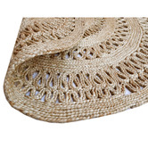 Boulevarde Rugs Natural Kerla Lovell Hand-Woven Jute Reversible Round Rug