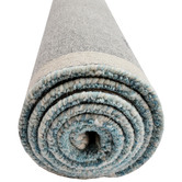 Boulevarde Rugs Aqua &amp; White Steps Hand-Tufted Wool Rug