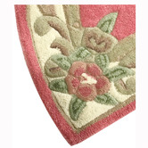 Boulevarde Rugs Pink Avolon Wool Curved Rug