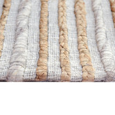 Boulevarde Rugs Natural Grey Anah Radiant Hand-Woven Wool &amp; Jute Rug
