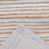 Boulevarde Rugs Natural Grey Anah Radiant Hand-Woven Wool &amp; Jute Rug