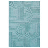 Boulevarde Rugs Cashmere Blue Unity Hand-Tufted Wool Rug