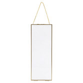 VT Wonen Gold 16 x 6&quot; Iron Hanging Photo Frame with Lock