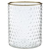 VT Wonen Clear Tactile Glass Decorative Vase