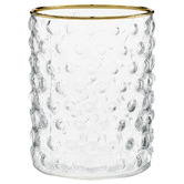 VT Wonen Clear Tactile Glass Decorative Vase