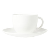 VT Wonen White 175ml Porcelain Tea Cup &amp; Saucer