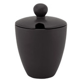 VT Wonen Matte Black 150ml Porcelain Sugar Bowl