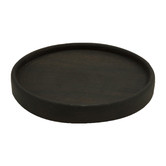 VT Wonen Black 20cm Mango Wood Mini Plate