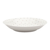 VT Wonen White Golden Hearts 25cm Porcelain Pasta Plate