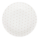 VT Wonen White Golden Hearts 25cm Porcelain Pasta Plate