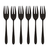 VT Wonen Matte Black Stainless Steel Cake Forks