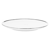 VT Wonen White &amp; Silver 25.5cm Porcelain Dinner Plate