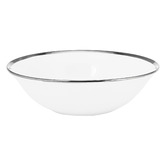 VT Wonen White &amp; Silver 15cm Porcelain Bowl