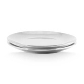 VT Wonen Silver 20cm Porcelain Dinner Plates