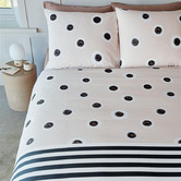 VT Wonen Stripe &amp; Eye Cotton Quilt Cover Set