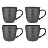 Ladelle Charcoal Homestead Stoneware Mugs