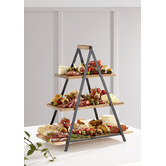 Ladelle Serve &amp; Share Acacia Wood Serving Tower