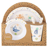 Ladelle 5 Piece Kids&#039; Ocean Melamine Dinner Set