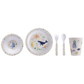 Ladelle 5 Piece Kids&#039; Ocean Melamine Dinner Set