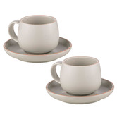 Ladelle Nestle 150ml Espresso Cups &amp; Saucers
