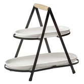 Ladelle Serve &amp; Share 2 Tier Serving Tower