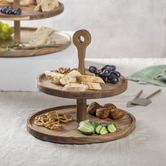 Ladelle Gather 2 Tier Round Serving Tower