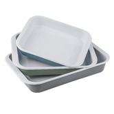 Ladelle 3 Piece Visto Enamel Baking Dish Set