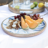 Ladelle Blue Lagoon Mango Wood Platter