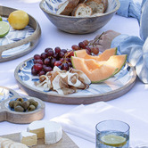 Ladelle Blue Lagoon Mango Wood Platter