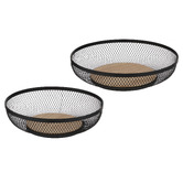 Ladelle 2 Piece Olsen Mesh Storage Basket Set