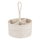 Ladelle Whitehaven Rattan Utensil Holder