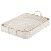 Ladelle 2 Piece Whitehaven Rattan Tray Set