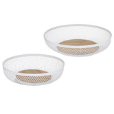 Ladelle 2 Piece Olsen Mesh Storage Basket Set