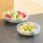 Ladelle 2 Piece Olsen Mesh Storage Basket Set