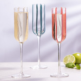 Ladelle Stripe 180ml Champagne Glasses
